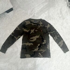 Polo by Ralph Lauren Camo Waffle Knit Long-sleeve